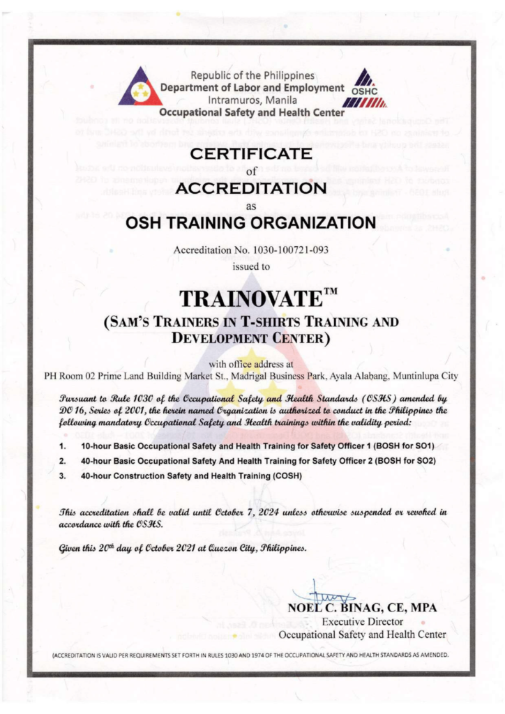 About Us Trainovate module-6-of-6-dole-osh-mandatory-safety-seminar-for-workers-youtube